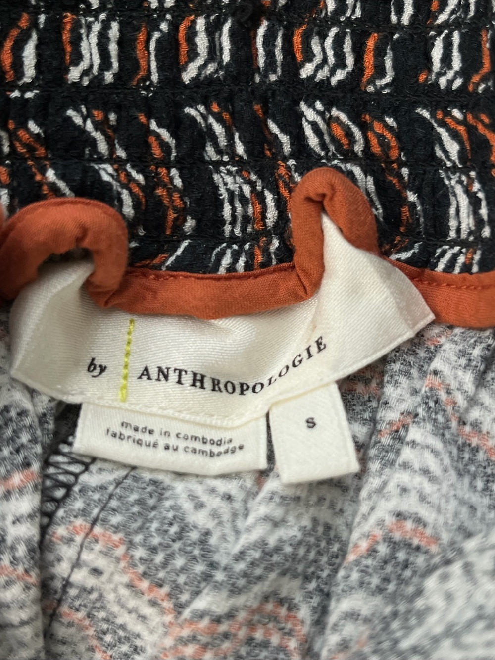 Anthropologie Black, Pink & White Chevron Joggers Boho Size Small - Picture 6 of 12